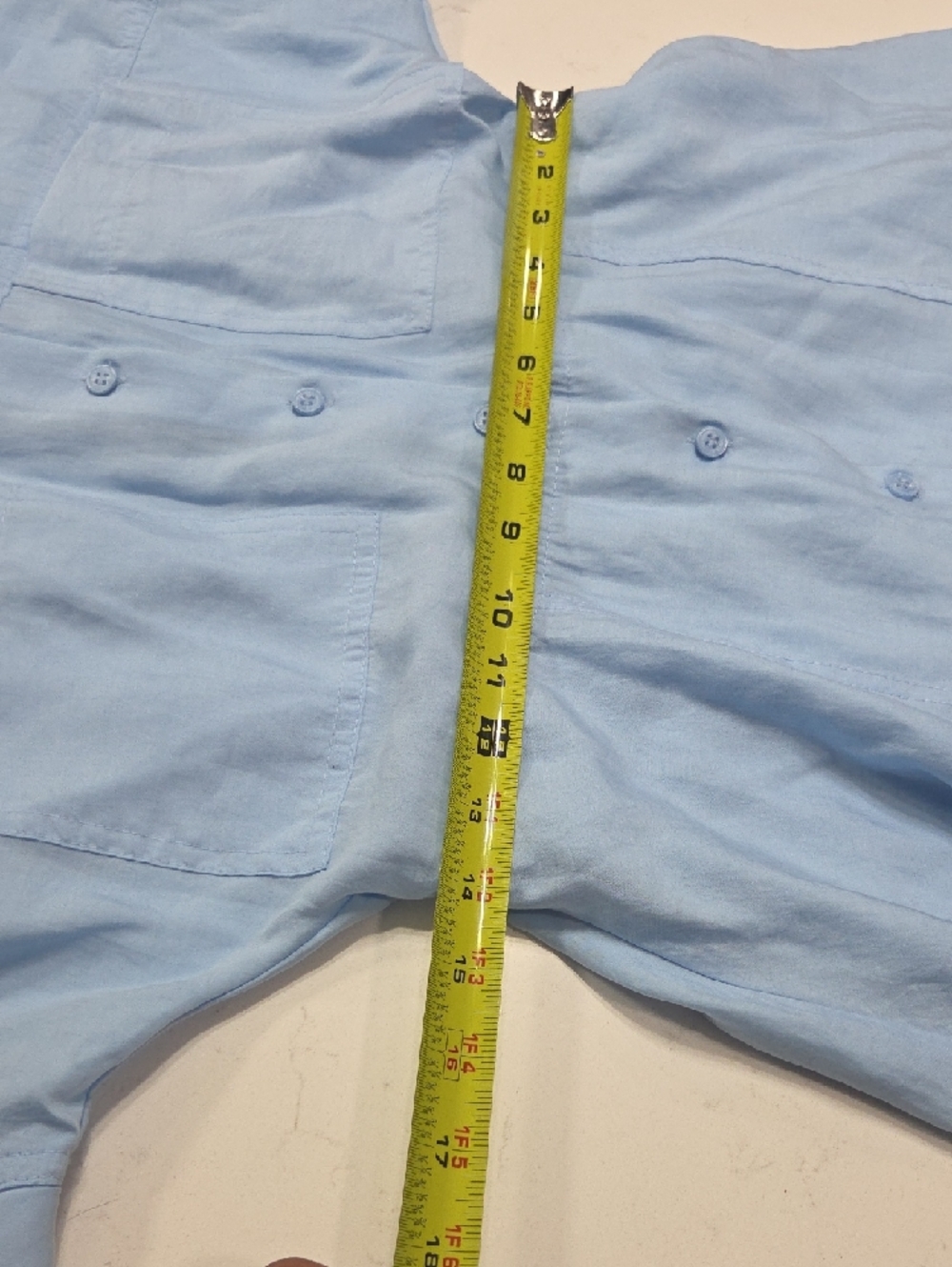 ZARA Light Blue Button-Up Dress Shirt SzL Gentle Used - Picture 7 of 9